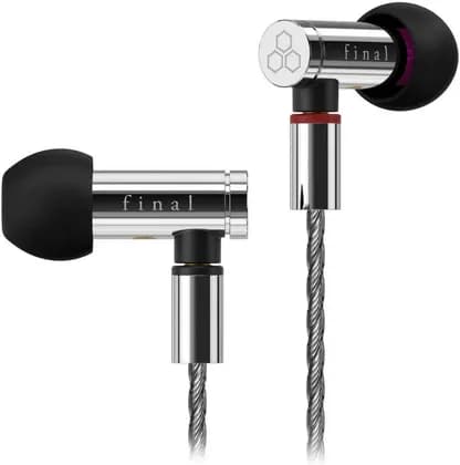 Наушники Final Audio E5000 Earphone, 6.4mm Dynamic Driver, MMCX Connector, 93dB Sensitivity, 14 Impedance, OFC Silver Coated Cable, 1.2 Cord Length, Stainless Steel | FI-E5DSSD