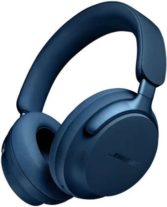 Bose QuietComfort Ultra Wireless Headphones, Spatial Audio, Hybrid Noise-Canceling, CustomTune, Bluetooth 5.3, Built-in Mic, Up To 9m Bluetooth Range, Up to 24-Hour Playback, Lunar Blue | 880066-1200
