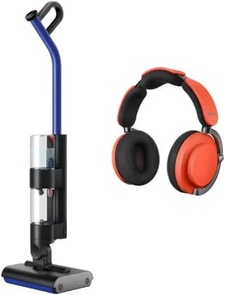 Dyson Chill Clean Bundle -Dyson Wash G1 Wet Floor Cleaner Vacuum + New Ceramic Cinnabar Dyson OnTrac Headphones With Active Noise Cancellation | WR01/OnTrac