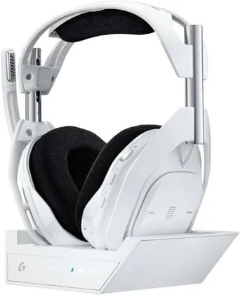 Logitech Astro A50 X LIGHTSPEED Wireless with PLAYSYNC Gaming Headset + Base Station, 40mm PRO-G GRAPHENE, 24H Playtime, Up to 24bit Audio, HDMI 2.1 Passthru, for Xbox X|S, PS5, PC, White | 939-002134