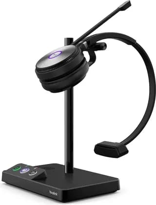 Yealink WH62 Wireless Headset with Microphone for PC Computer Laptop Zoom Teams Certified Headset for Office IP VoIP Phones DECT Headset SIP Phone for Unified Communication