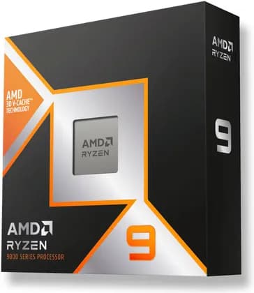 AMD Ryzen 9 9900X3D AM5 Desktop Processor, 12 Core & 24 Threads, Up to 5.5 GHz Boost Clock, AMD Radeon Graphics, 192GB Max Memory, Dual Channel, Black | 100-100001368WOF