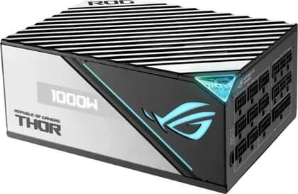 Asus Rog Thor 1000P2 ATX Power Supply Unit, With Aura Sync & OLED Display, 1000W Power, 80 Plus Platinum II Certification, 135mm PWM Fan, 0dB Cooling, Modular | 90YE00L1-B0NA00 / 90YE00L4-B0NA00