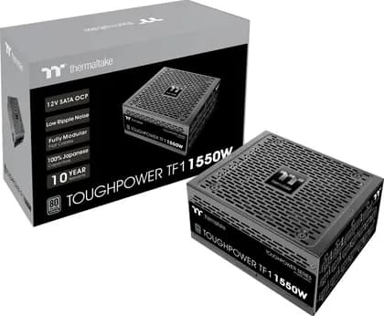 Thermaltake Toughpower TF1 1550 Watt Power Supply, Full Modular, 80 Plus Titanium, PSU, SLI/CrossFire, Single Rail, 129A, 140mm Fan, ATX | PS-TPD-1550FNFATK-1
