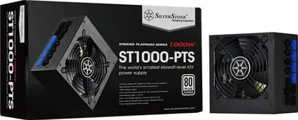 SilverStone Technology 1000 Watt Fully Modular 80 Plus Platinum Power Supply in Ultra Compact 140mm in Depth | SST-ST1000-PTS