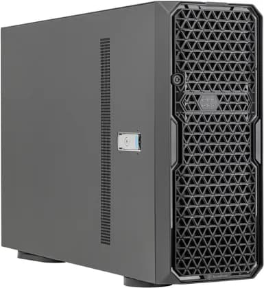 SilverStone WS380-E Workstation Chassis with 8 Hot-Swappable Trays & 360mm Radiator Support, Multi-GPU Support With 8 PCI Expansion Slots, Black | SST-WS380-E