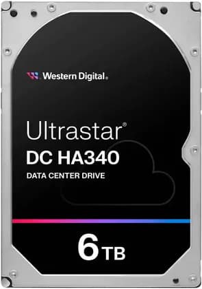 Western Digital Ultrastar DC HA340 Data Center 3.5" SATA Internal HDD, 6TB Capacity, Up to 267MB/s Transfer Rate, 7200 RPM, 256MB Cache Size | WUS721206BLE6L4 / 0B47077