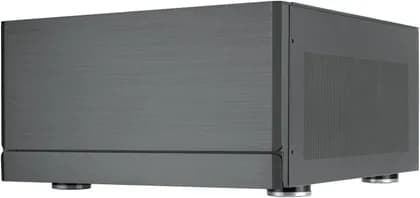 SilverStone Crown 04 Chassis, 48L Brushed Aluminum & Steel Construction, Dual 360mm Radiator Compatibility Top & Side with 3x 120mm Side Fans Pre-Installed, Black | SST-CW04TB