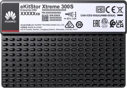 Huawei eKitStor Xtreme 300S SAS 3.0 Internal SSD, 7.68TB Capacity, 3D TLC NAND Flash Memory, Up to 2100 MB/s Sequential Read & 1800 MB/s Sequential Write, Black | HSSD-E0A7T6A3L7N