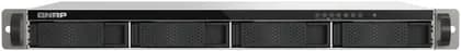 QNAP TS-433EU 4 Bay Network Attached Storage (NAS), ARM 4-core Cortex-A55 2.0GHz Processor, 64-bit ARM, 4 GB on Board, Mali-G52, Dual 2.5GbE, Built-in NPU, Black/Silver | TS-433EU