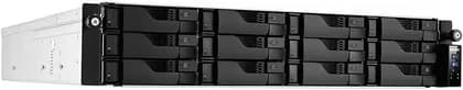Asustor Lockerstor 12R Pro 12-Bay NAS Enclosure, Intel Xeon E-2224 CPU, 8GB DDR4-2666 ECC UDIMM Memory, 2x M.2 Drive Slots, 3.5" SATA HDD, 2.5" SATA SSD, 2.5" SATA HDD | AS7112RDX
