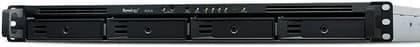 Synology RX418 Expansion Unit, 1U Rackmount Expansion Unit for 1U RackStation, 4 Drive Bays,3.5" SATA HDD, 2.5" SATA HDD, 2.5" SATA SSD Compatible Drive Types, 100 W Power Supply, Black | RX418