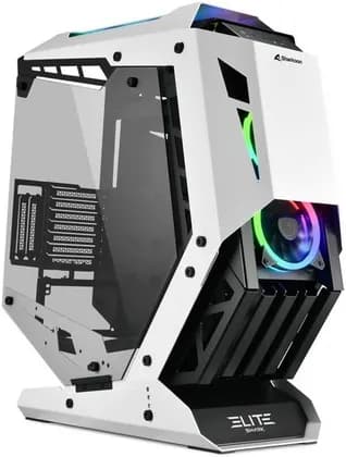 Sharkoon Elite Shark CA700 PC Case, Premium Open Frame ATX Case, Dual 360mm Radiator Support, RGB Ready | 4044951032112