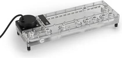 Alphacool Core Distro Plate 360 Right, D5/DDC V.2 with VPP Apex Pump, aRGB Lighting, Custom PC Water Cooling, 360mm, Acrylic, G1/4 Fittings | 13874