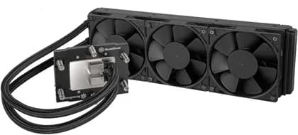 SilverStone XE360-SP5 All-In-One Liquid CPU Cooler, 360mm Radiator, 3x 120mm Pre-Installed Fan, 2800 RPM Speed, 87.72 CFM Fan Airflow, Nickel Plated Copper Water Block, Black | SST-XE360-SP5