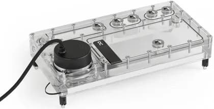 Alphacool Core Distro Plate 280 Left VPP/D5 w/ VPP Apex Pump, Acrylic Reservoir, 8x G1/4" Ports, 12x aRGB LEDs, 360ml, Push Mounting Kit, 280x145x89mm Full Kit | 14573