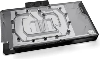 EKWB EK-Quantum Vector3 TUF RTX 5080 Water Block, CNC-Machined Cast Acrylic Top, Nickel-Plated Electrolytic Copper Coldplate, Black Anodized Aluminum Backplate, EK-Matrix7, Plexi | 3831129901100