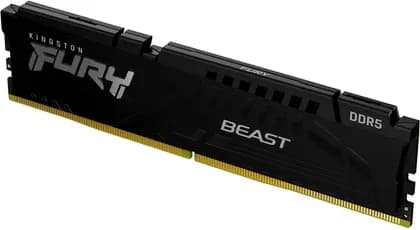 Kingston Fury Beast 16GB (16GBx1) DDR5 Desktop Memory, 6000MT/s Memory Speed, CL36 Latency, Non-ECC DIMM, Kit of 2, 1.4 Voltage, Intel XMP 3.0 & AMD Certified, Black | KF560C36BBE2-16