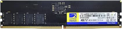 TwinMOS VOLTX DDR5 U-DIMM Desktop Memory Module, 16GB Capacity, 5600 MHz Memory Speed, 1.1 Voltage, 288 Memory Pin, XMP 3.0 & EXPO Profile, Black | TMD516GB5600U46WO