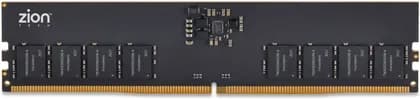 ZION Tech ZM16GUD560 DDR5 Desktop Memory, 16GB Capacity, 5600 MHz Speed, CL16 CAS Latency, 288 Pins, 1.1 Voltage, Black | ZM16GUD560