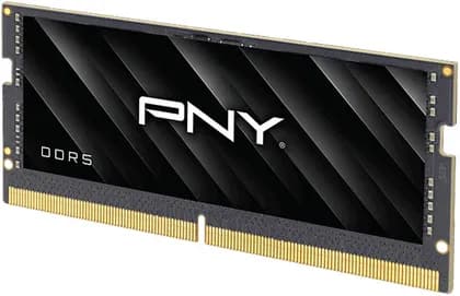 PNY Performance DDR5 Laptop Memory, 32GB Capacity, 5600MHz Speed, CL46 CAS Latency, 1.1 Voltage, On-Die ECC | MN32GSD55600-BLK