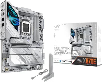 ASUS ROG STRIX X870E-A Gaming WIFI7 NEO ATX AM5 Motherboard, AMD X870E Chipset, 4x DIMM DDR5 Slots, Up to 256GB Max Memory, 1x PCIe 5.0 x16 SafeSlot, 4x M.2 Slots | 90MB1P30-M0EAY0