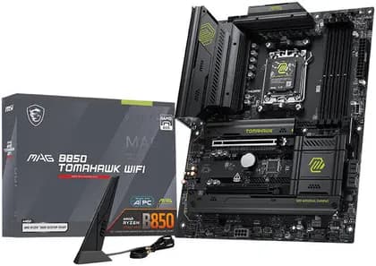 MSI MAG B850 Tomahawk WiFi ATX AM5 Motherboard, AMD B850 Chipset, 4x DDR5 UDIMM Slots, Up to 256GB Max Memory, 2x PCI-E x16 Slot, 3x M.2 Slots | 911-7E53-001