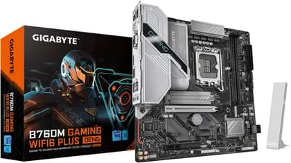 GIGABYTE B760M GAMING WIFI6 PLUS GEN5 m-ATX Intel Motherboard, Intel B760 Chipset, 2x DDR5 DIMM Slot, 128GB Max Memory, 1x PCIe 5.0 x16, 2x M.2 Slots | B760M-G-WF6-PLUS-GEN5