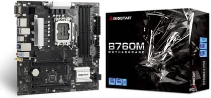 Biostar B760MZ-E PRO Micro ATX Intel Motherboard, Socket 1700, B760 Chipset, 2.5G LAN, Support WiFi 6 & 6E Module, Supports Dual Channel DDR5 192GB, PCIe 4.0 M.2, HDMI | B760MZ-E PRO