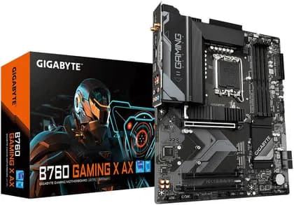Gigabyte B760 Gaming X AX Rev1.0 LGA 1700 ATX Motherboard, Intel B760 Chipset, 4 x DDR5 DIMM, Up to 192 GB Support, 2.5GbE LAN, 802.11ax Wireless, PCIe 4.0x16, HDMI / Displayport | B760 Gaming X AX
