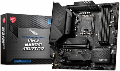 MSI Mag B660M Mortar M-ATX DDR5 Motherboard, LGA 1700 Socket, Intel B660 Chipset, 128GB Max Memory, Realtek 8125BG 2.5G LAN, PCI-E X16, M.2 SLot, HDMI, Displayport | 911-7D42-015