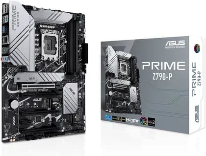 Asus Prime Z790-P ATX Motherboard, Socket Intel LGA1700, Z790 Chipset, PCIe 5.0, 128GB DDR5 Max Memory, 3x M.2 Slots, Realtek 2.5Gb Ethernet, Aura Sync, 4x SATA 6Gb/s, HDMI / DP | 90MB1CK0-M1EAY0