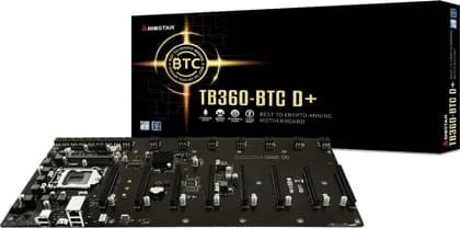 Biostar TB360-BTC D+ (Intel 8th and 9th Gen), LGA1151 SODIMM DDR4 8, GPU Support GPU Mining Motherboard | TB360-BTC D+
