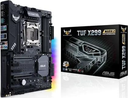 Asus TUF X299 Mark 2 ATX Motherboard (LGA 2066, Intel X299, DDR4, SATA 6Gb/s USB 3.1, Dual M.2) | 90MB0UB0-M0EAY0