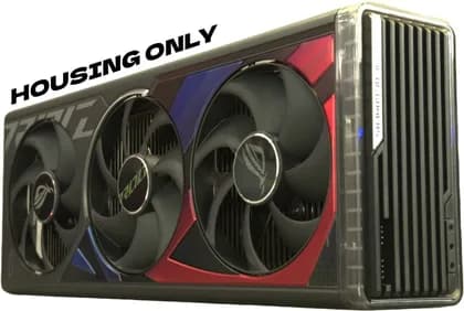 Корпус для ASUS ROG Strix GeForce RTX 4090, Striking Aesthetic with RGB Lighting Accents, Advanced Cooling Technology, Black (не видеокарта)