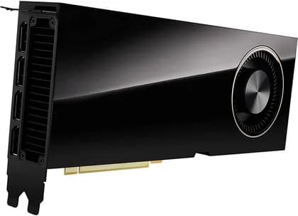 HP NVIDIA RTX A6000 Workstation Display Card, 48GB GDDR6 384-Bit Memory, 768 GB/s Memory Bandwith, 10,752 CUDA Cores, PCI Express 4.0 interface, 4x DisplayPorts, Black | 2S6U3AA