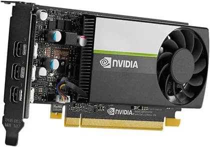 PNY NVIDIA T400 Low-Profile Graphics Card, 4GB of GDDR6 64-bit Memory, 80 GB/s Memory Bandwidth, 384 CUDA Cores, PCIe 3.0 x16, NVIDIA Turing Architecture, 3 x Mini DisplayPort | VCNT400-4GB-SB