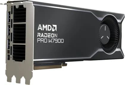 AMD Radeon Pro W7900 Professional Graphics Card, 48GB GDDR6 384-bit Memory, Up to 864 GB/s Memory Bandwidth, 6144 Stream Processors, PCIe 4.0, DisplayPort 2.1 | Mini DisplayPort 2.1 | 100-300000074