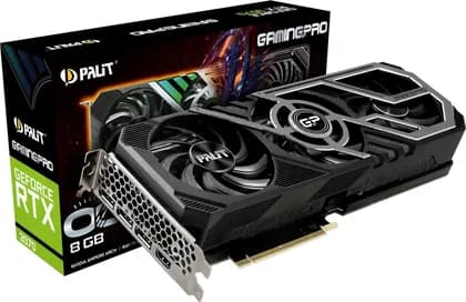 Palit GeForce RTX 3070 GamingPro 8GB OC GPU 256bit GDDR6 Graphics Clock 1500MHz Boost Clock 1770MHz 14Gbps PCI-E 4.0 (LHR) | NE63070S19P2-1041A