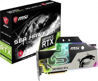 MSI GeForce RTX 2080 Ti Sea Hawk EK X 11GB GDDR6 352-Bit, 14Gbp/s, 1755MHz DP/HDMI/USB-C NVIDIA Graphics Card | 912-V371-031
