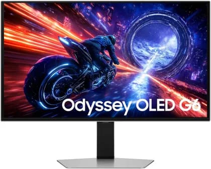 SAMSUNG Odyssey G6 G60SF Gaming Monitor, 27" QD-OLED Display, QHD Resolution, 500Hz Refresh Rate, 0.03ms (GtG) Response time, AMD FreeSync Premium Pro & G-Sync Compatible | LS27FG602SMXUE