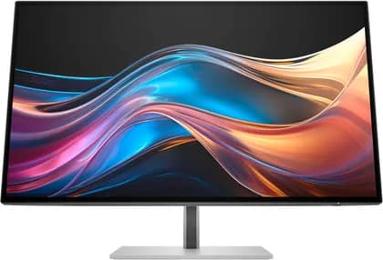 HP Series 7 Pro 27 inch QHD IPS Black Monitor, 5ms GtG Response Time, 400 nits Brightness, Ambient Light Sensor, AMD FreeSync Premium, Factory Color Calibration, 1x USB-C, Black- Silver | 8J4D8AA#ABA