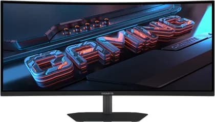 GIGABYTE GS34WQCA Curve Gaming Monitor, 34" VA Display, WQHD Resolution, 1500R Curvature, 120Hz Refresh Rate, 1ms (MPRT) Response Time, AMD FreeSync Premium Technology | GS34WQCA