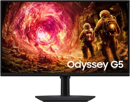 SAMSUNG Odyssey G5 G50F Gaming Monitor, 27" IPS Display, QHD Resolution, 180Hz Refresh Rate, 1ms (GtG) Response Time, AMD FreeSync & G-Sync Compatible, 16.7m Color Support | LS27FG502EMXUE