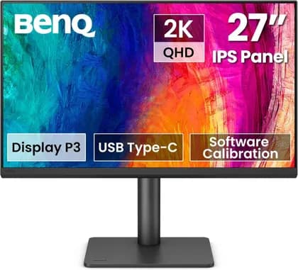 BenQ PD2706QN Designer Monitor, 27" IPS Display, QHD Resolution, 100Hz Refresh Rate, 5ms (GtG) Response Time, 16.7m Color Display, HDR10, Black | PD2706QN
