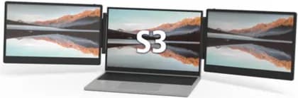 V2com S3 Laptop Screen Extender 14'' Full HD IPS Laptop Monitor Extender, Dual-Screen Modes & Plug-and-Play Compatibility for Windows, macOS, Android, PS5, Xbox | S3