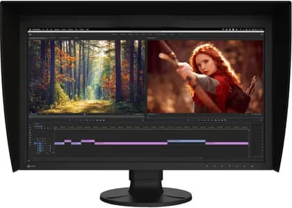 Eizo ColorEdge CG2700X Monitor, 26.9" 4K UHD IPS Display, 60Hz Refresh Rate, 13ms (GtG) Response Time, 10-Bit Support, Built-In Calibration Sensor, USB-A Hub & USB-C Charging 94W, Black | CG2700X-BK