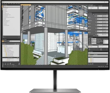 HP Z24n G3 Monitor, 24" WUXGA IPS Display, 60Hz Refresh Rate, 5ms (GtG with Overdrive) Response Time, On-Screen Controls, Adjustable Height & Pivot Rotation, 16 10 Aspect Ratio, Silver | 1C4Z5AA