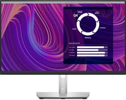 Dell P2423D 23.8" QHD WLED LCD IPS Monitor, 5ms Response Time, 16.7 Million Colors, 99% sRGB, Adjustable Stand, USB 3.2 Gen 1, DisplayPort 1.2/ HDMI Black - Silver | P2423D