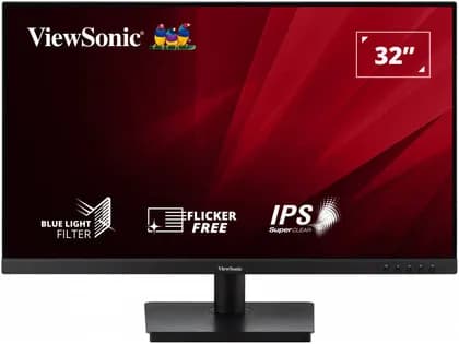 ViewSonic VA3209-2K-MHD Monitor, 32" QHD IPS Display, 75Hz Refresh Rate, 4ms (GTG) Response Time, Low Blue Light, Flicker-Free, HDR10, Internal Speakers, Black | VA3209-2K-MHD